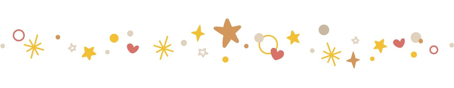  Colorful stars and hearts on a white background expressing joy and celebration 